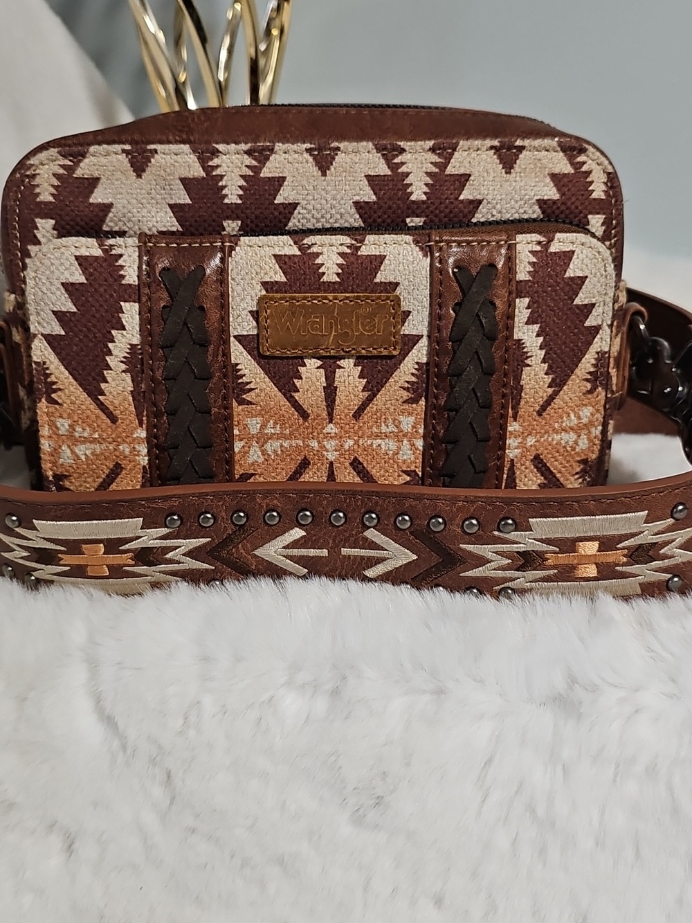 Wrangle Aztec Southwestern Crossbody Bag